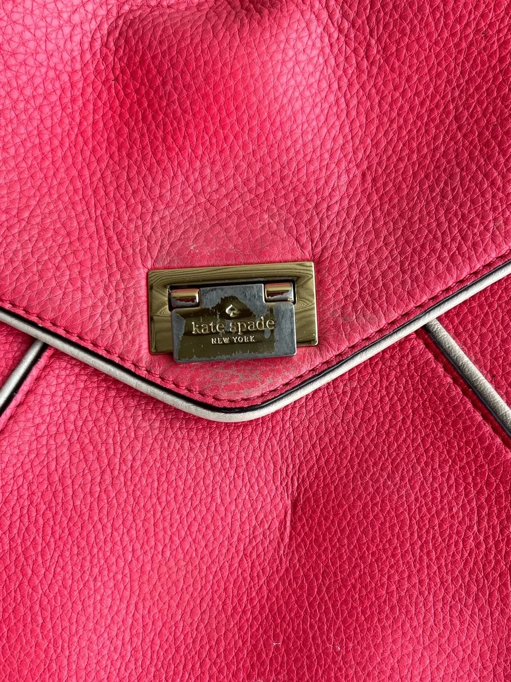 Kate Spade Small Laurel Wesley Place Dusty Rose Satchel Cross Body Bag